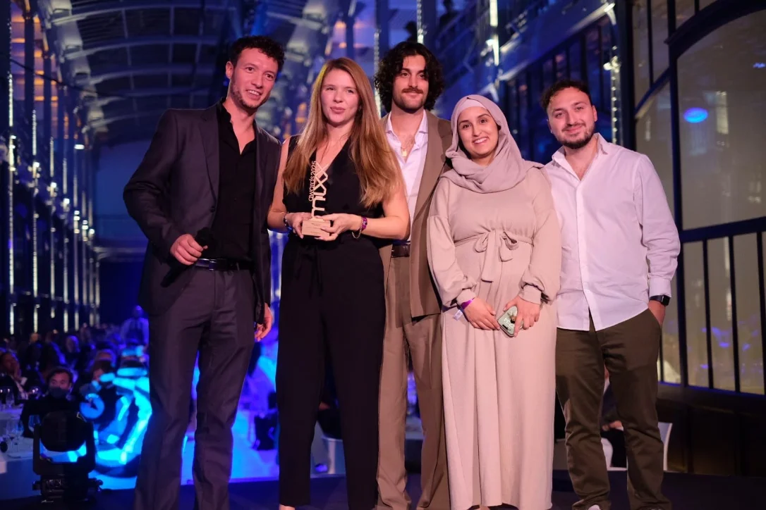 The Brand New Day team holding the Gold award won for the Leapmotor campaign.